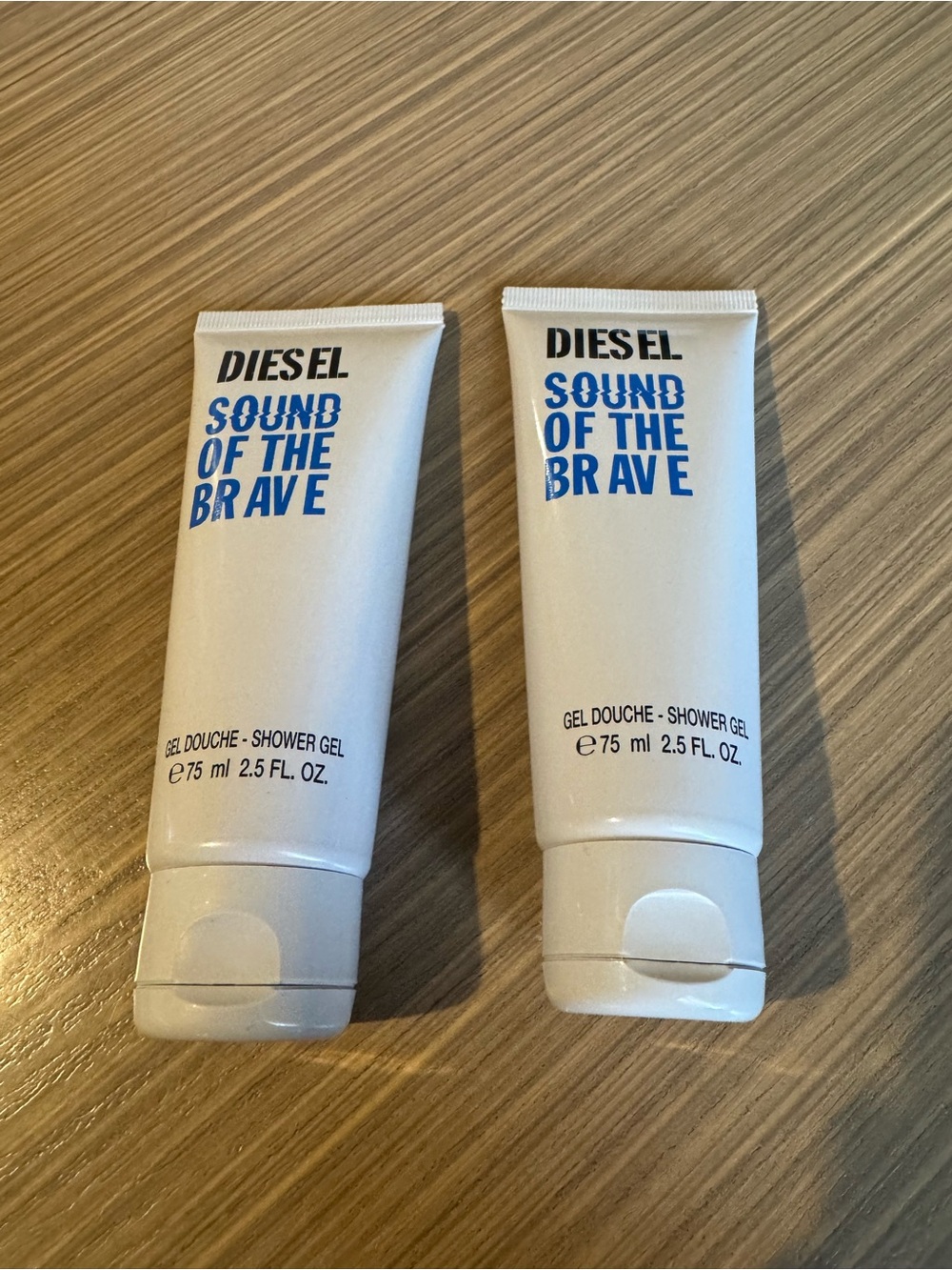 Diesel Sound of the Brave Shower Gel - White with Blue Text